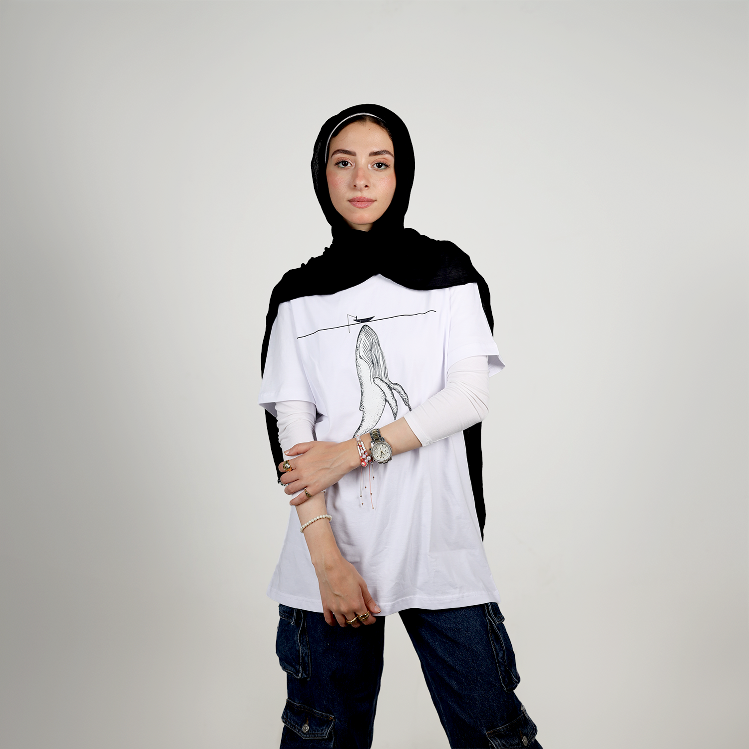 WHALE  White T-shirt