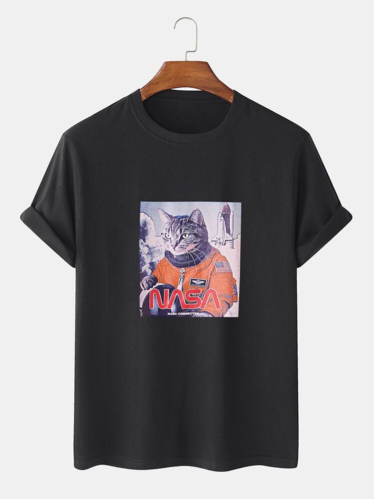 Astronaut cat T-shirt