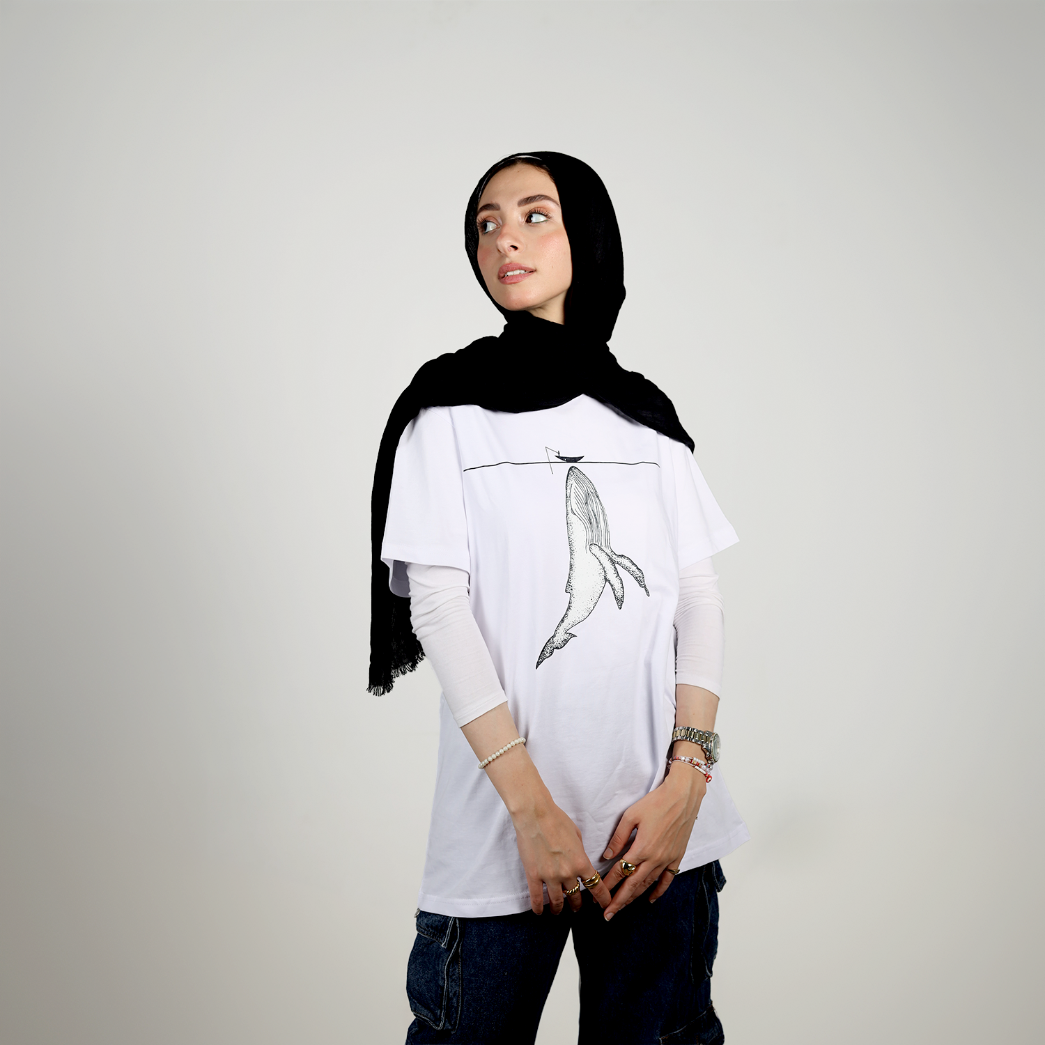 WHALE  White T-shirt