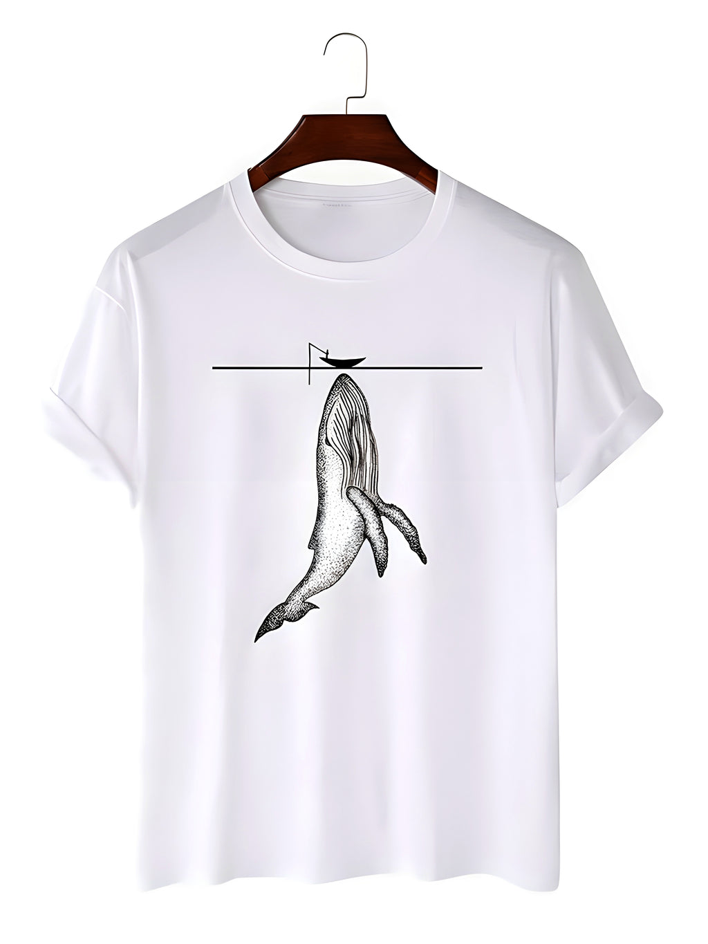 WHALE  White T-shirt