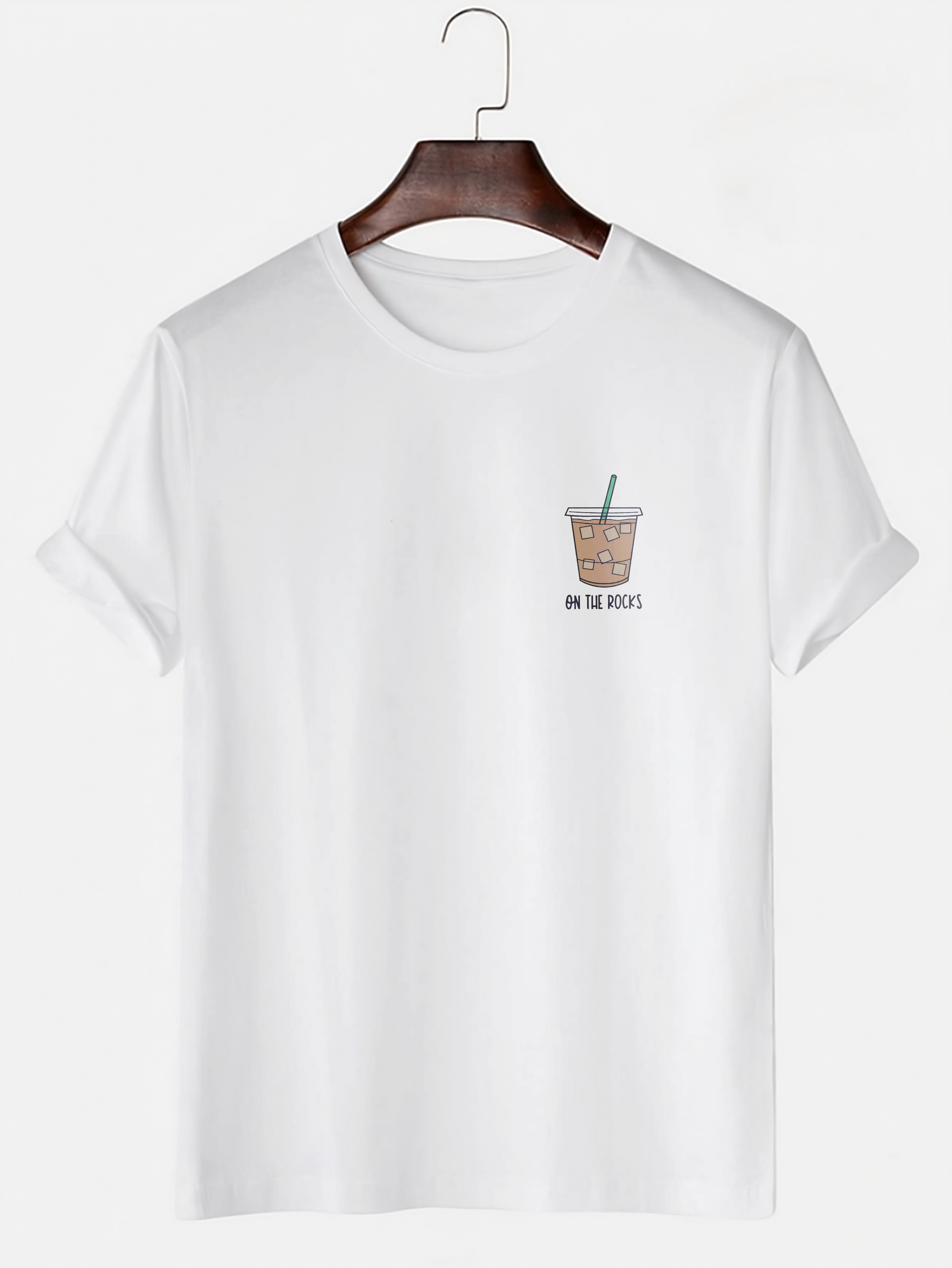 ON THE ROCK white T-shirt